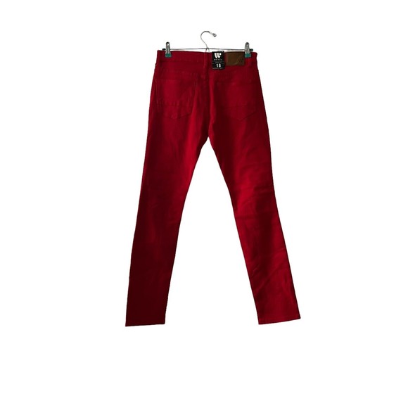 Waimea Men's Tango Red Skinny Fit Jeans Junior W28x29 Distressed Jeans - Picture 2 of 13